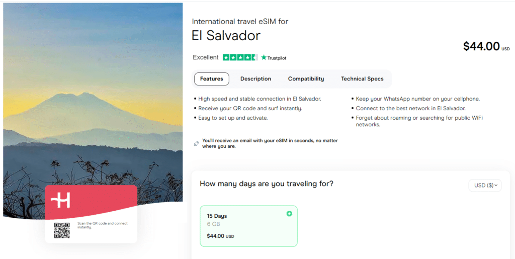 eSIM for El Salvador