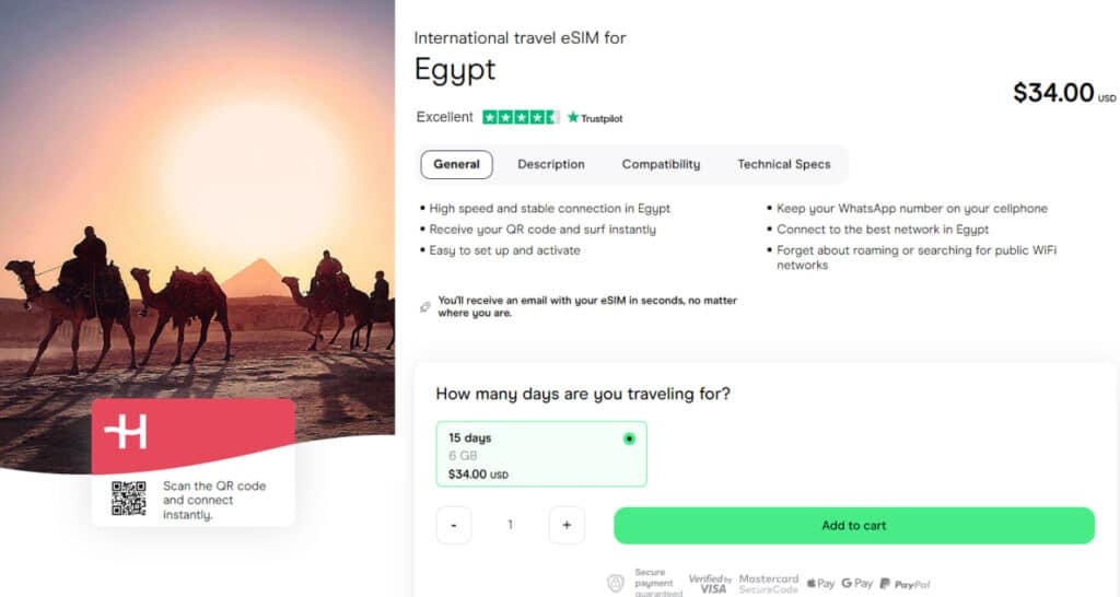 holafly virtual sim card egypt
