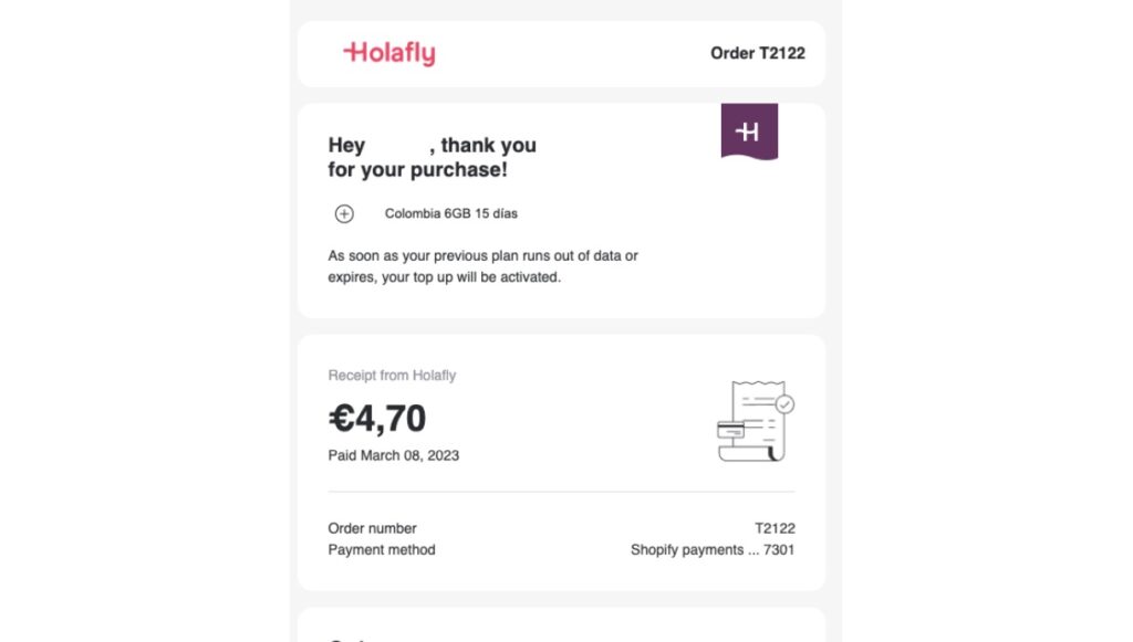 top up holafly purchase