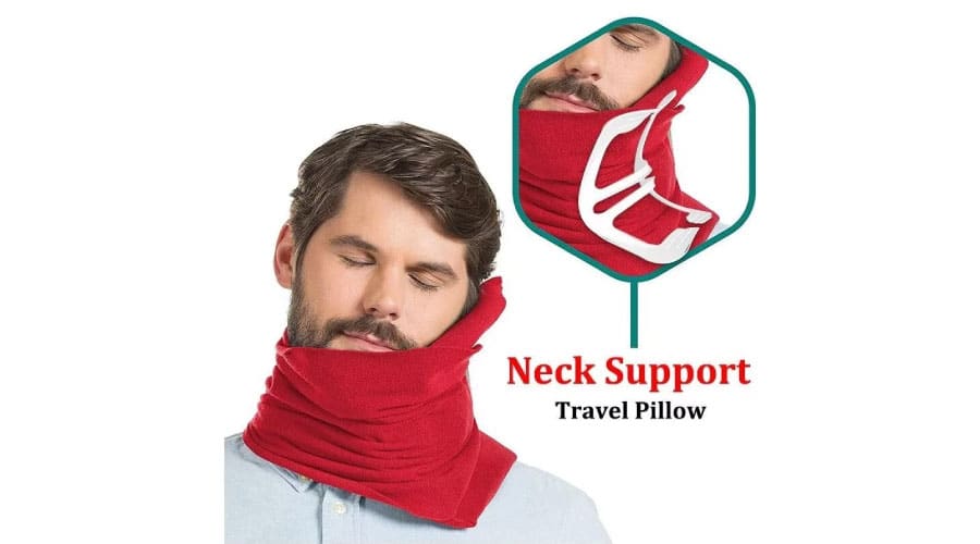 Neck support travel pillow