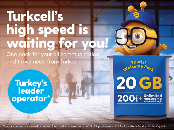 tourist welcome pack turkcell price