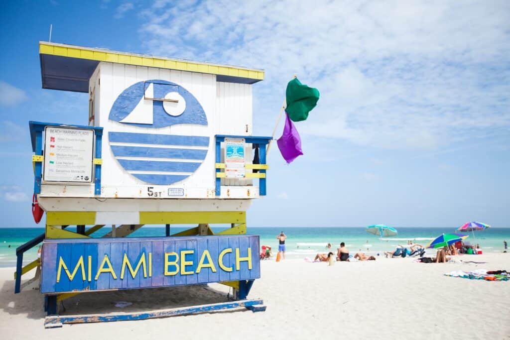Best tourist destinations USA Miami beach