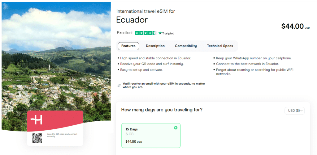 ecuador travel sim card