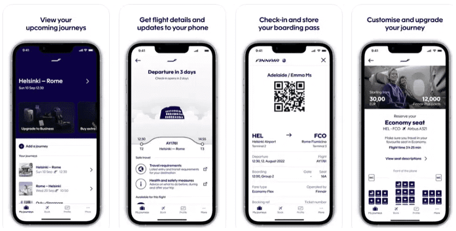 Finnair mobile app