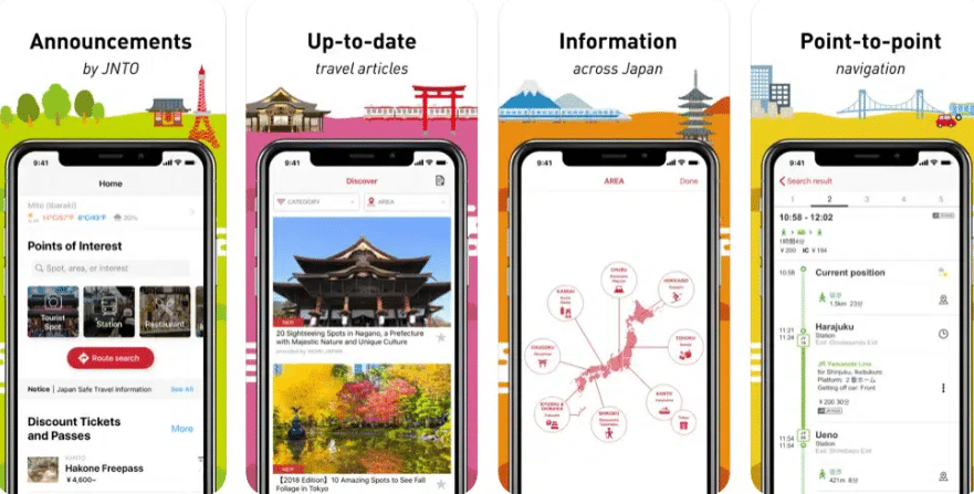 Japan Official Travel app.