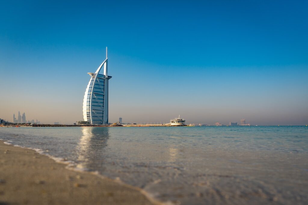 View of Dubai beaches
